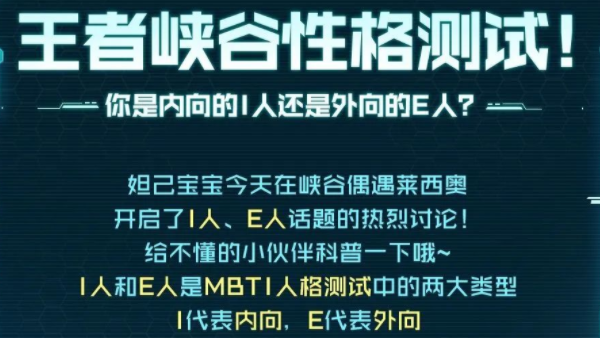 王者荣耀性格测试入口