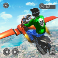 飞行摩托车特技骑术模拟器游戏