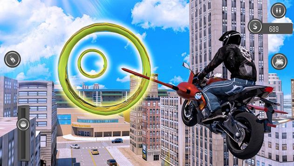 飞行摩托车特技骑术模拟器游戏（暂未上线）