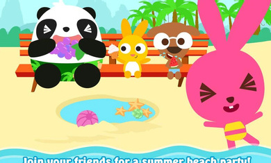 泡泡兔夏日海滩游戏