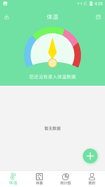 悠闲体温体重统计